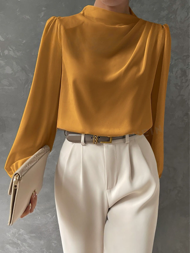 Madison | Women Elegant Relaxed Fit Long Sleeve Blouse