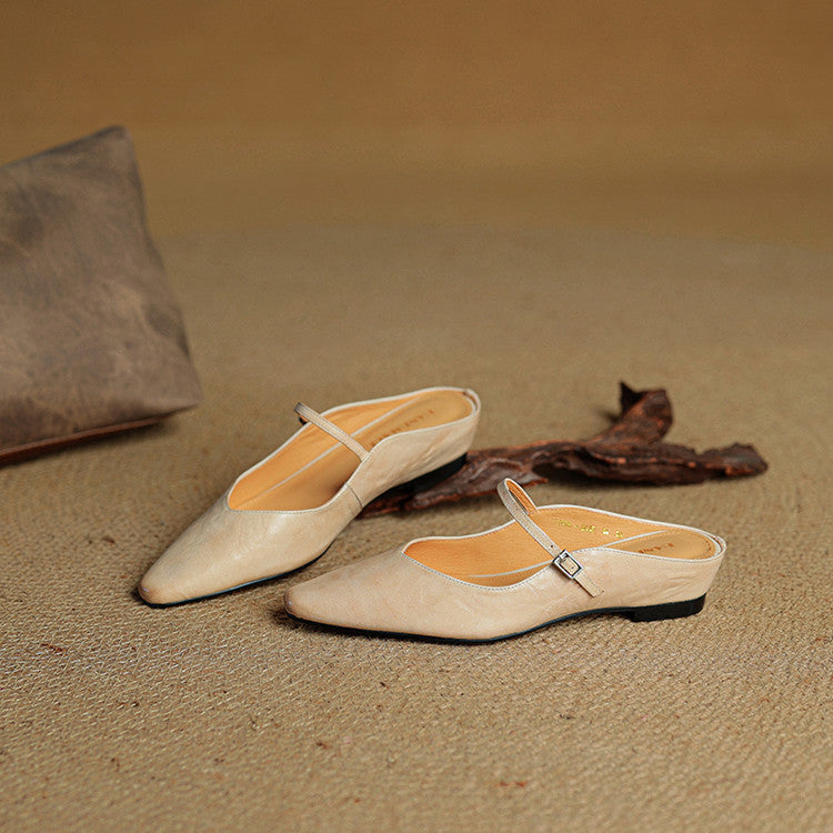 Vintage Leather Mules