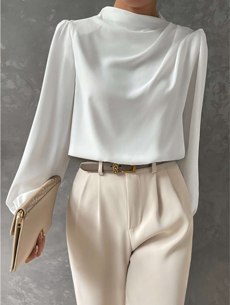 Madison | Women Elegant Relaxed Fit Long Sleeve Blouse