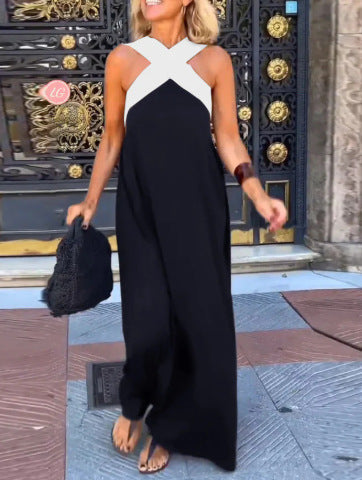 DELPHINE | DRESS WITH CROSS CUT