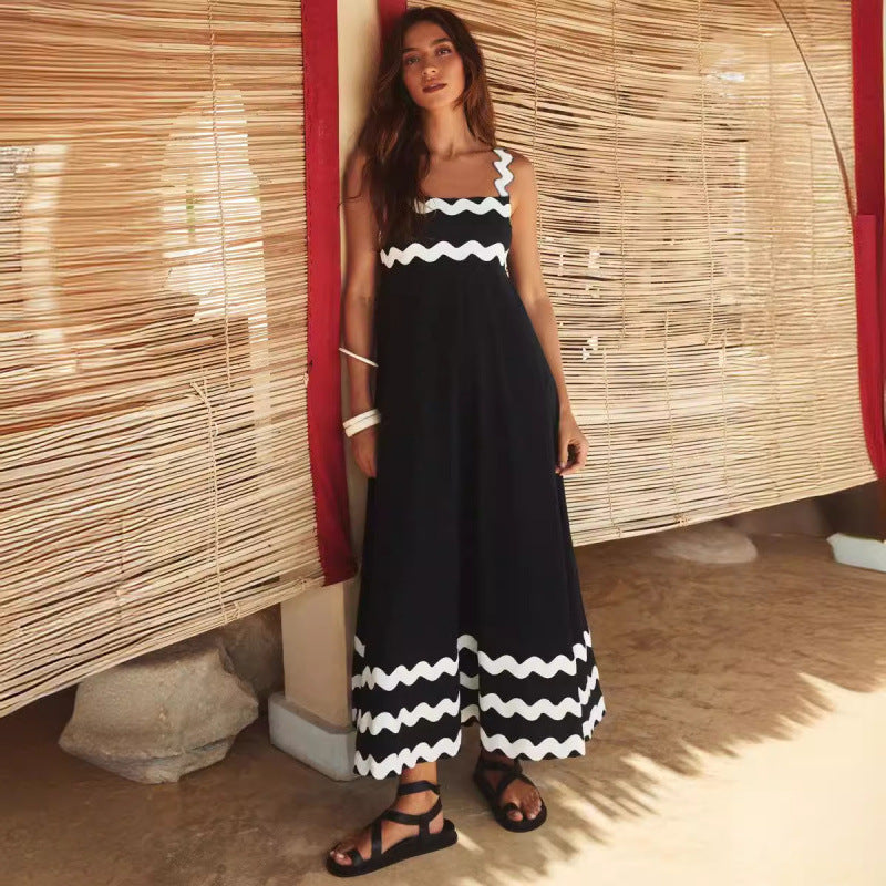 Wrenley - Boho Slash Neck Maxi Dress