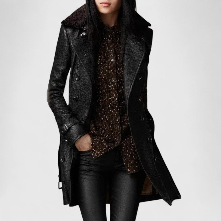 LAUREN – DOUBLE-BREASTED LONG COAT