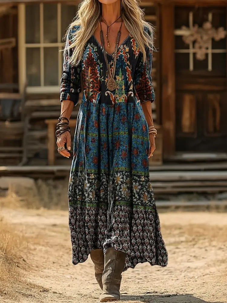 Parker | Long Sleeve Vintage Casual Dress