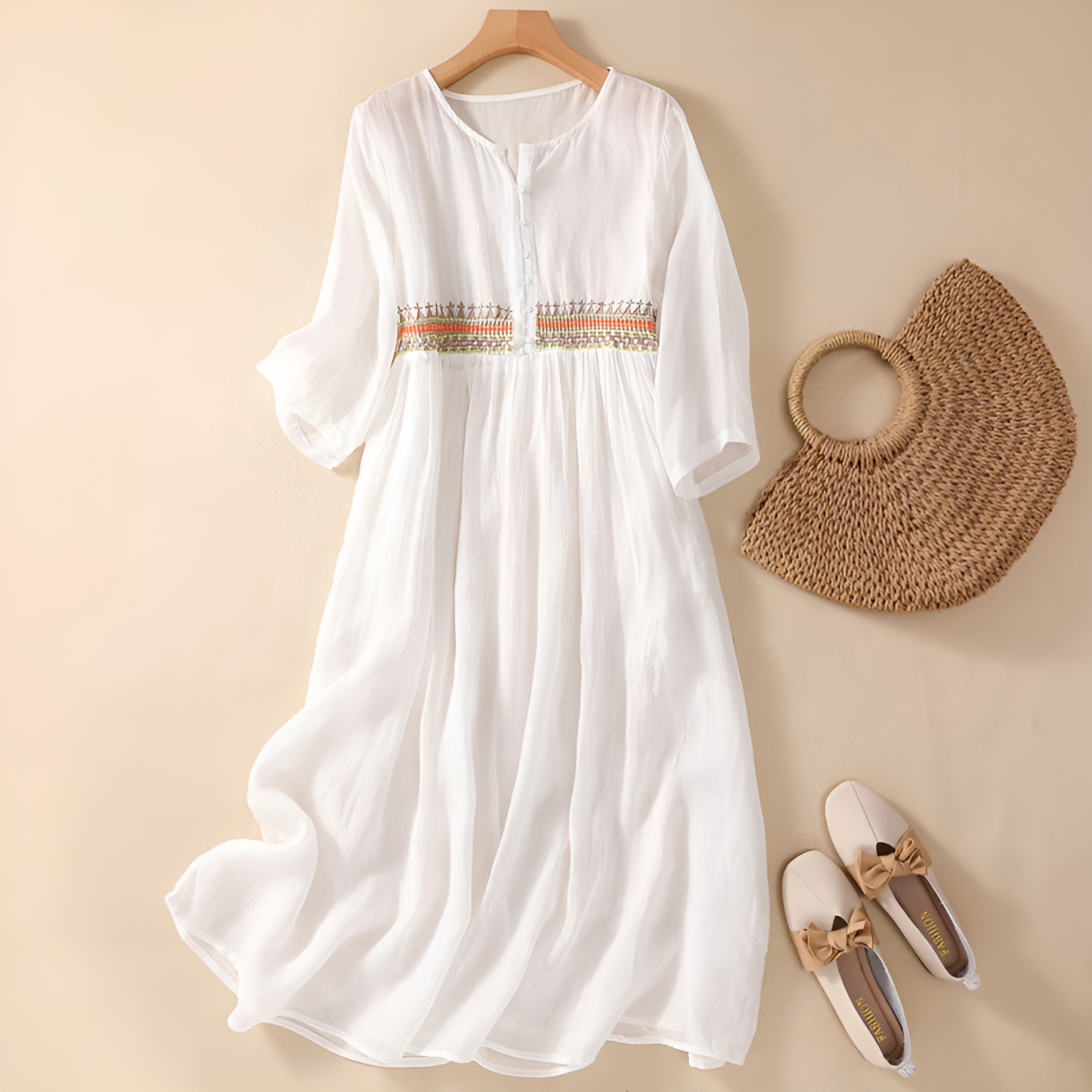Lina™ - Embroidered Dress