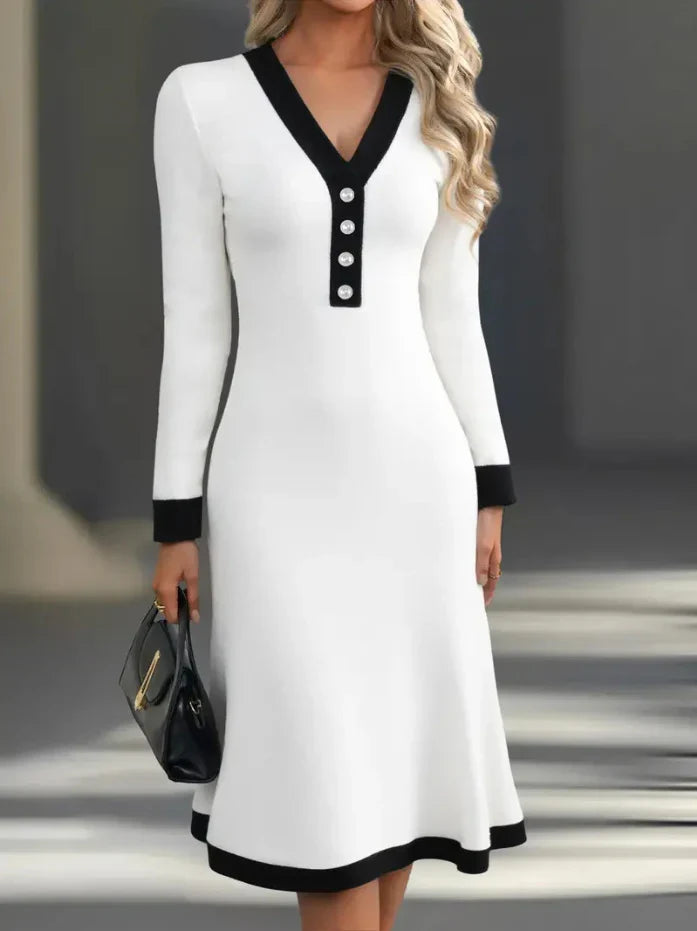 Kaylin™ Stylish Long-Sleeve Dress