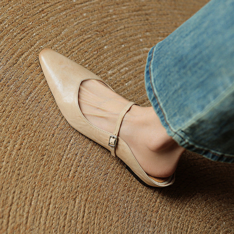 Vintage Leather Mules