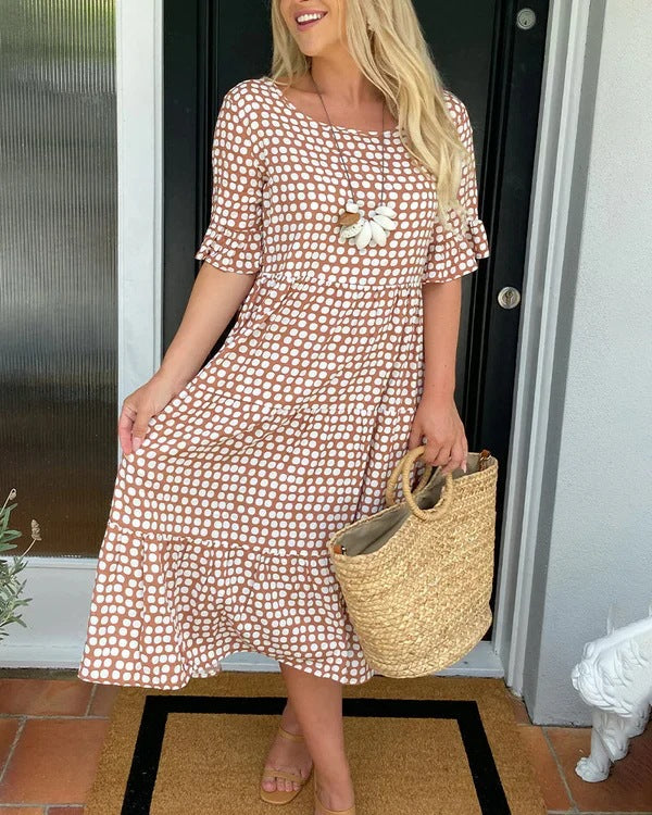 Blythea – Relaxed Tiered Midi Dress