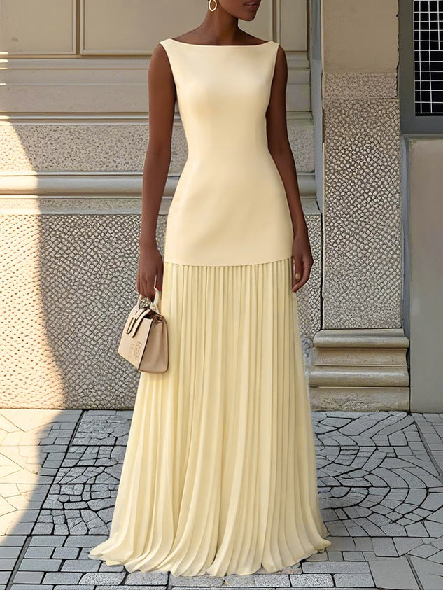 Complete Two-Piece Pleated Sky Blue - Timeless Elegance