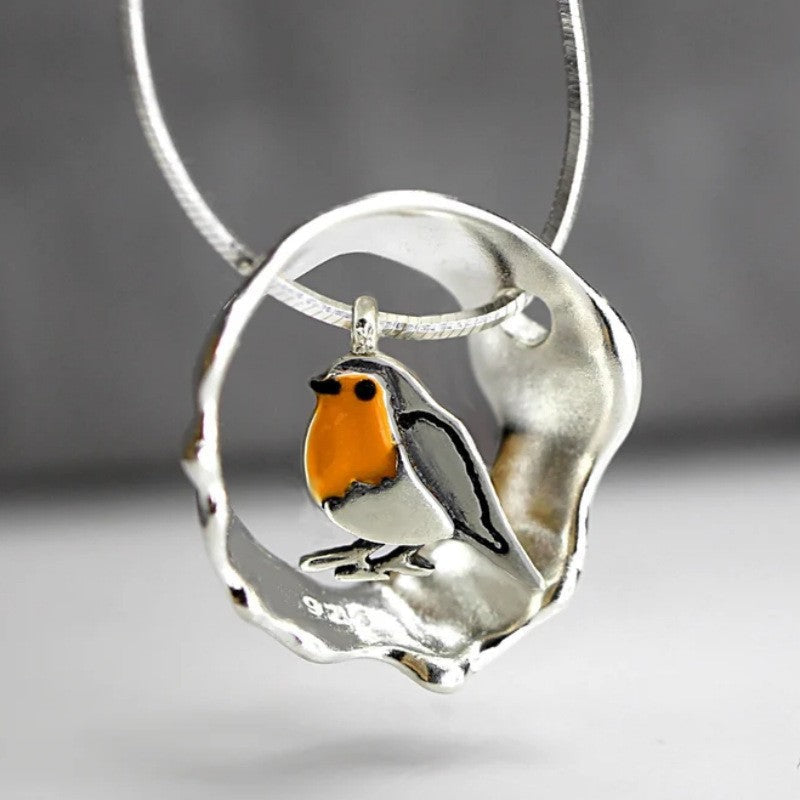 Moi™ | Silver Robin Necklace