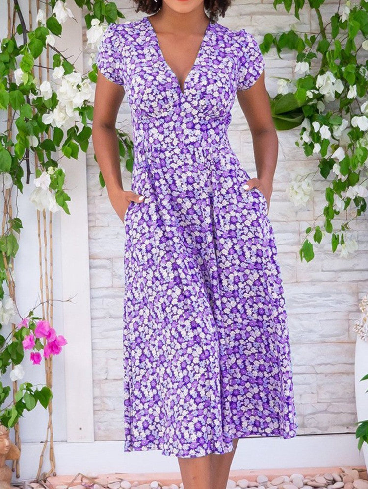 Fienna – Button-Front Midi Dress
