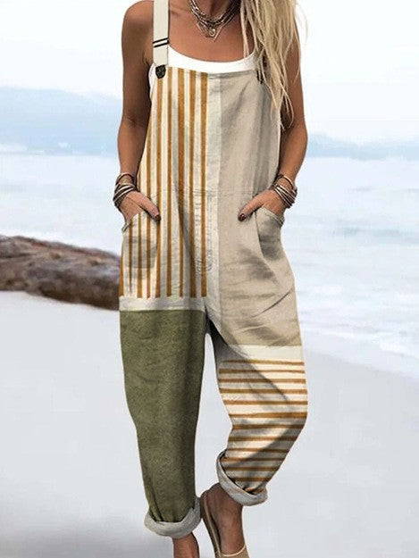 AVALINA – CASUAL STRIPED JUMPSUIT