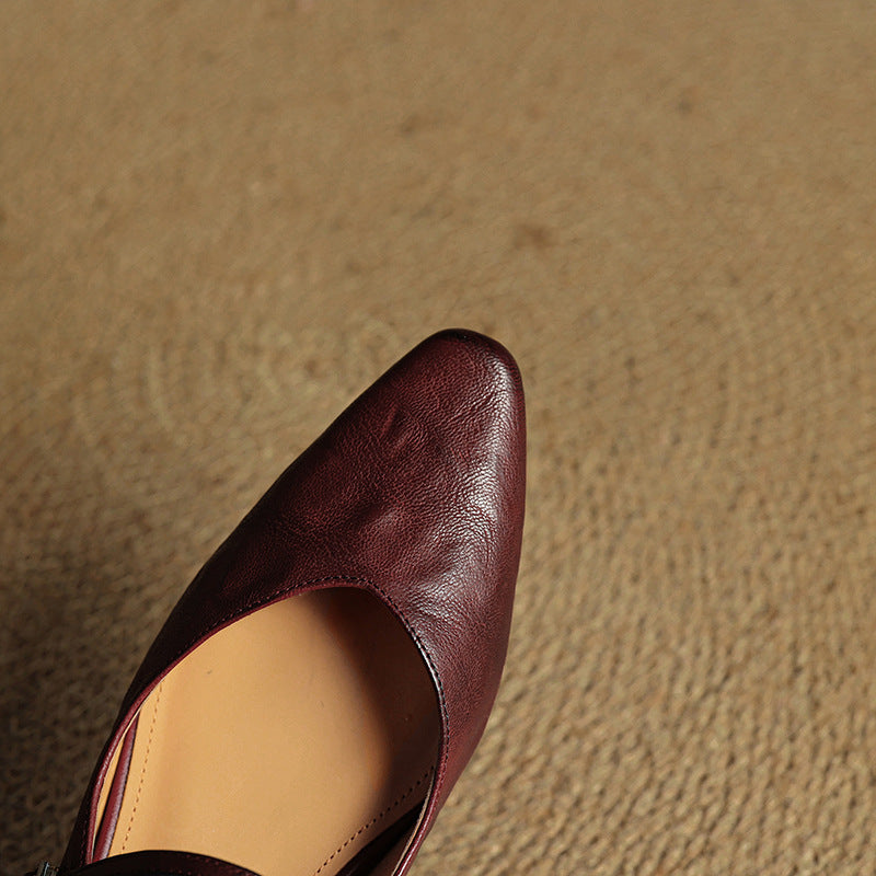Vintage Leather Mules
