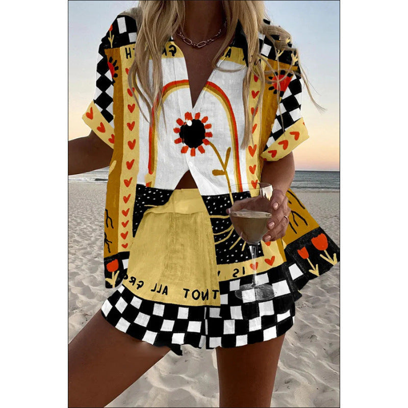 Sophia | Relaxed Shirt & Shorts Set