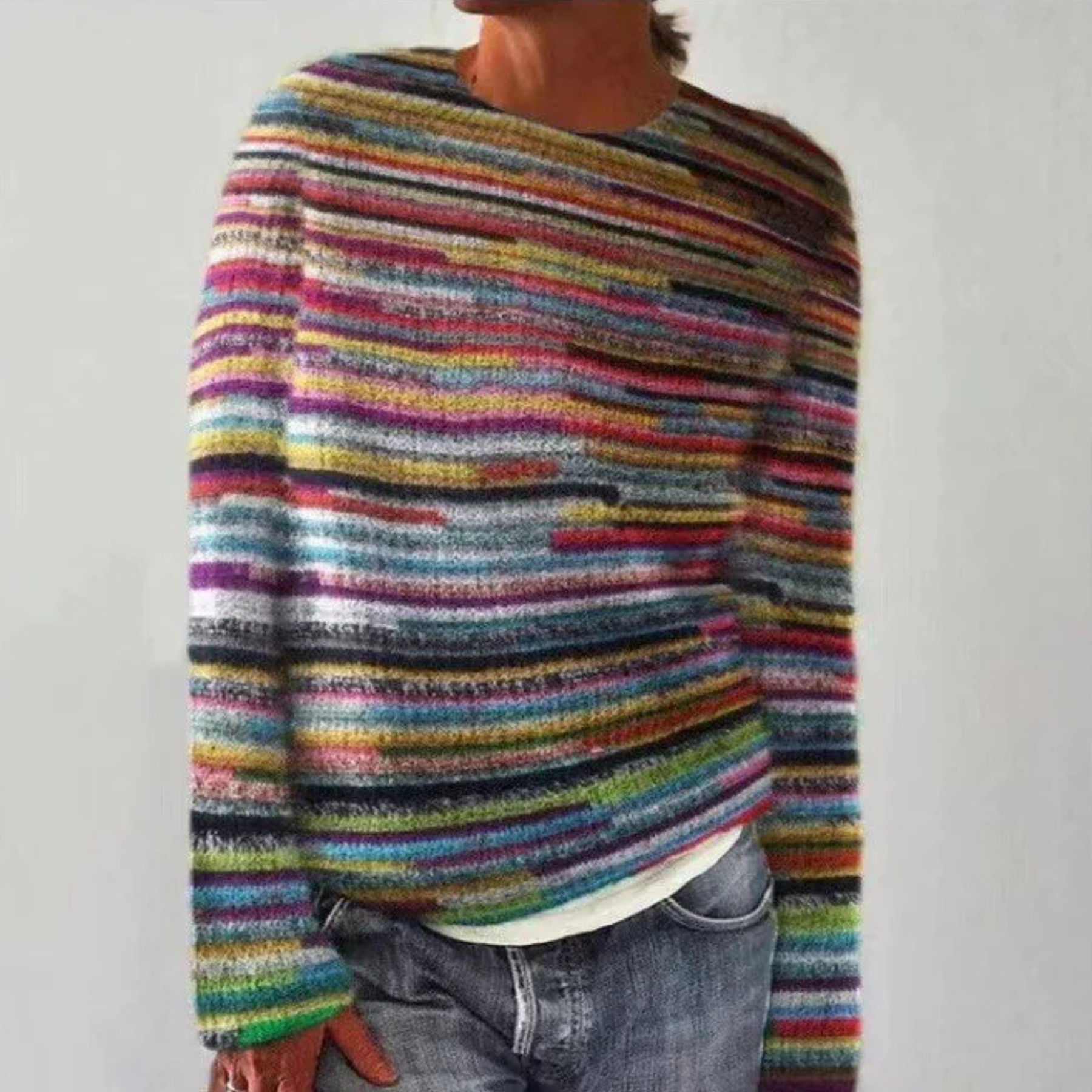 Dorota - Retro Scandinavian Knit Sweater