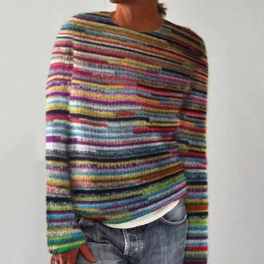 Dorota - Retro Scandinavian Knit Sweater