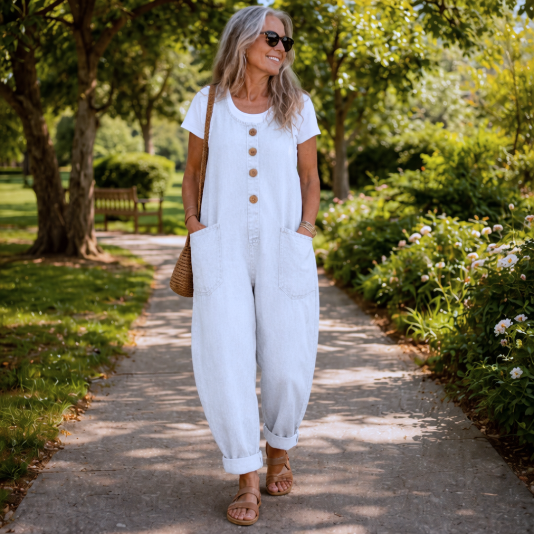 Lenna - Relaxed Denim Jumpsuit