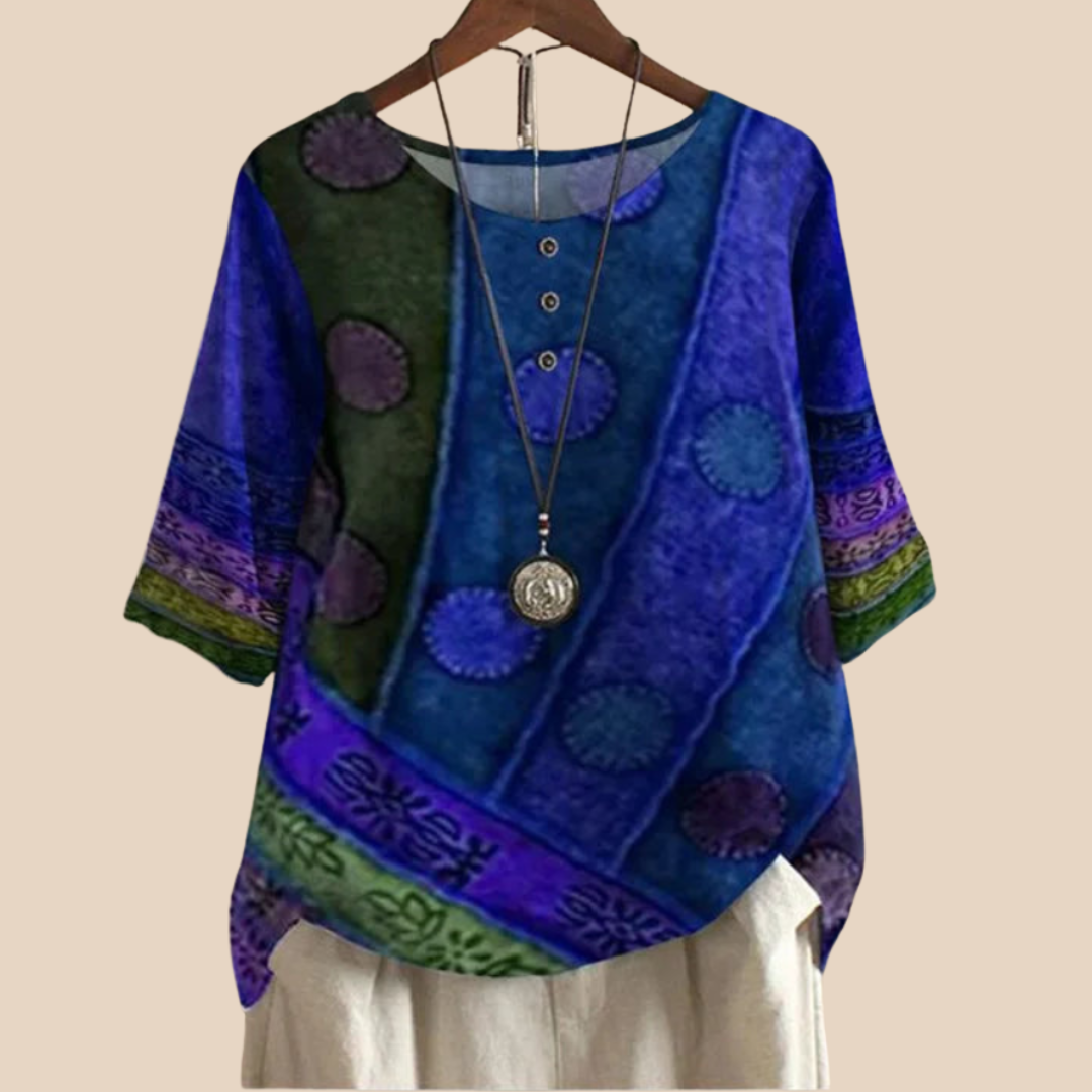 Valarie – Colorful Bohemian Top