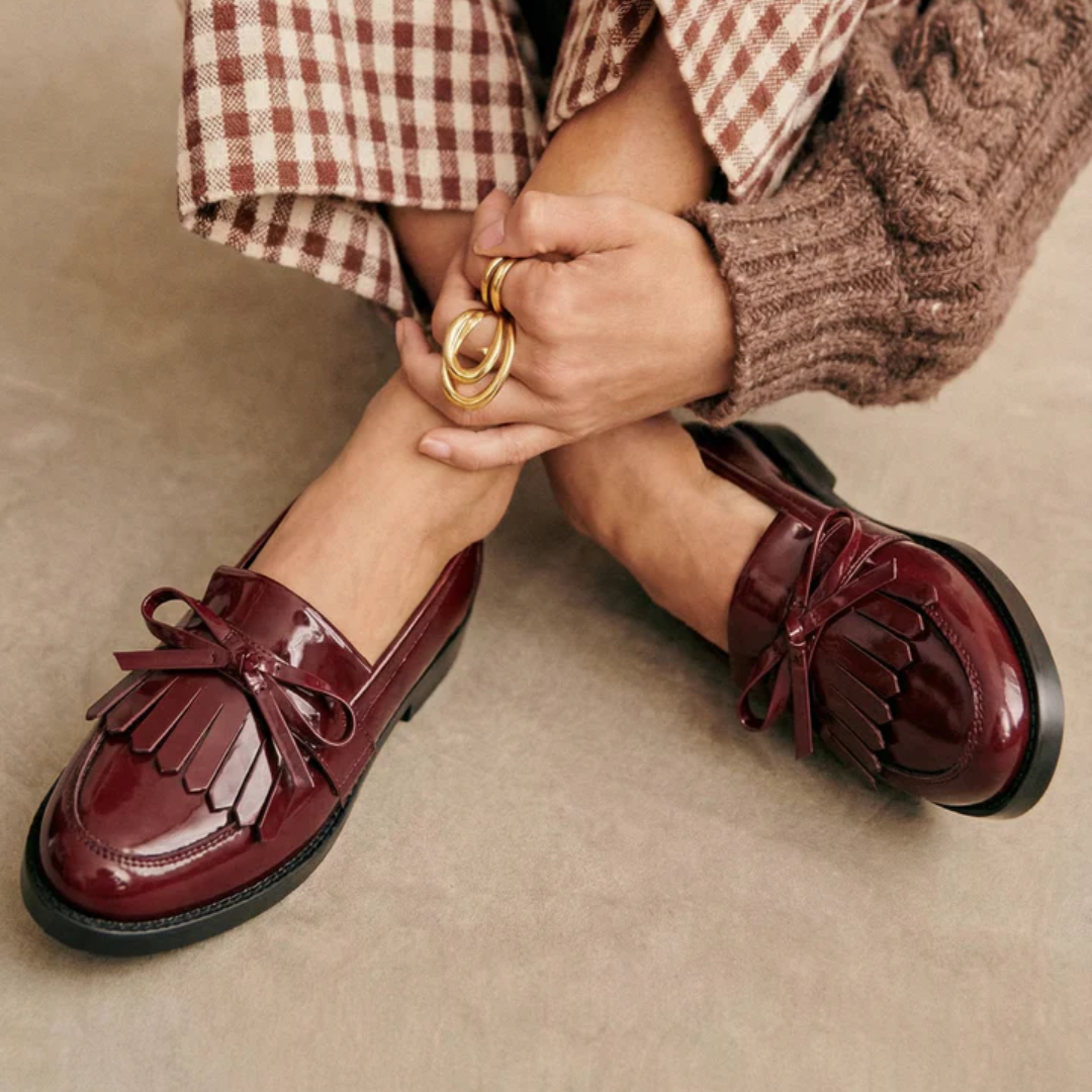 Cordelia - Elegant moccasin with bow