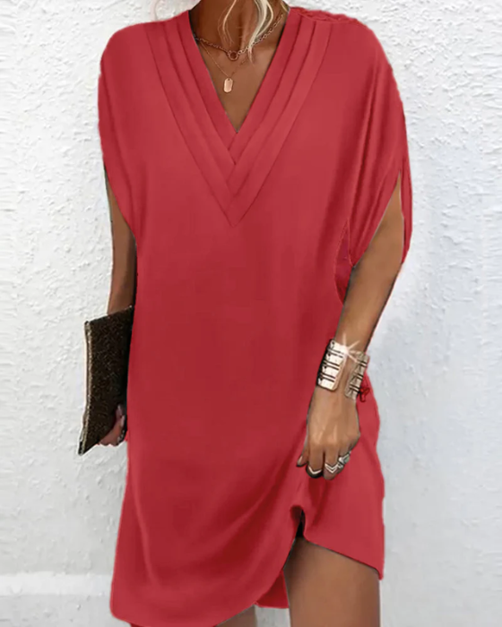 Nerina™ | Elegant V-Neck Dress
