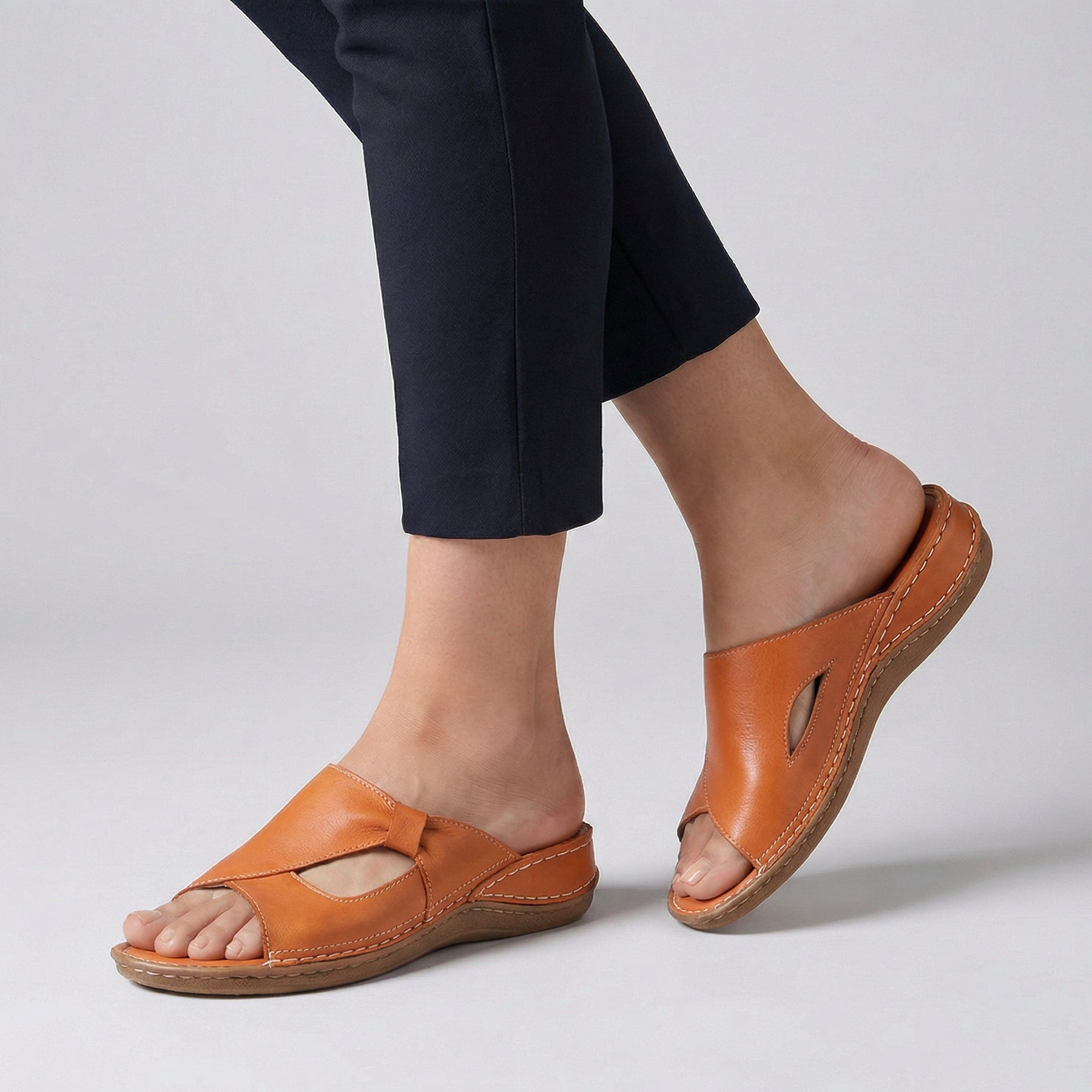 Nicole | Women’s Orthopedic Open-Toe Comfort Slide Sandals