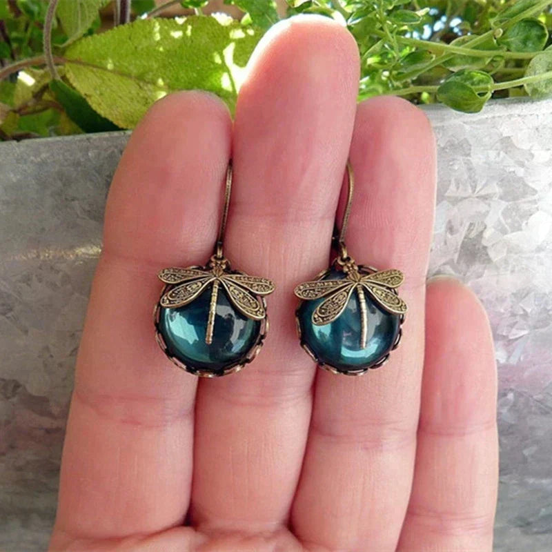 Lyvelle – Vintage Dragonfly Shaped Earrings