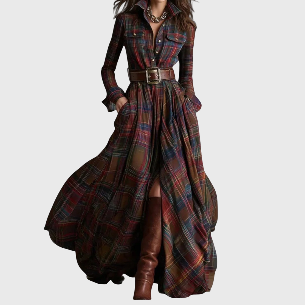 Bikki™ | Checked Maxi Dress