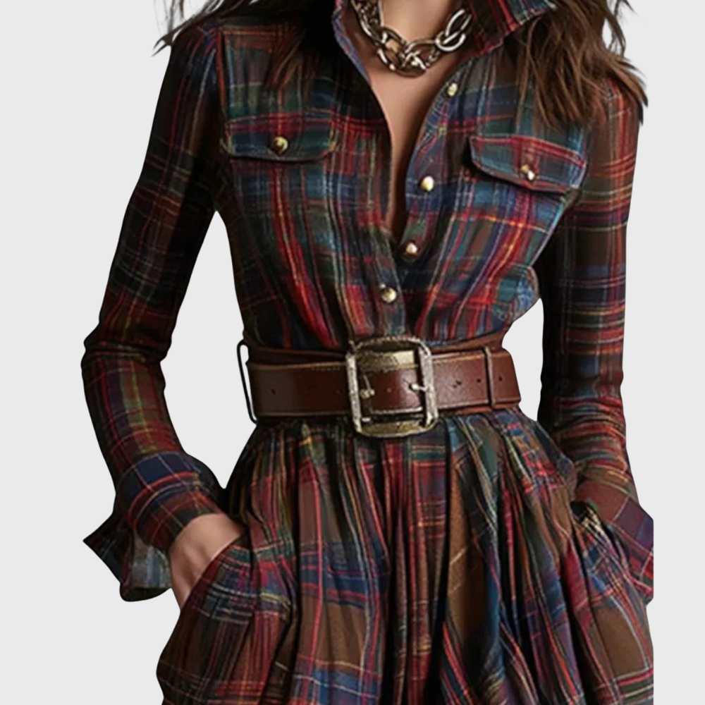Bikki™ | Checked Maxi Dress