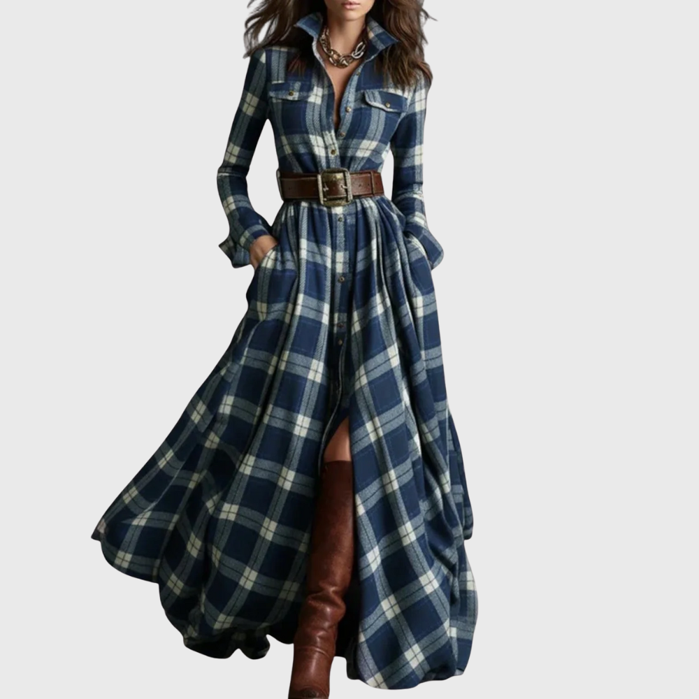 Bikki™ | Checked Maxi Dress