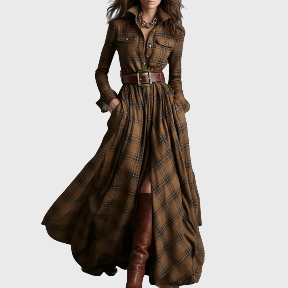 Bikki™ | Checked Maxi Dress