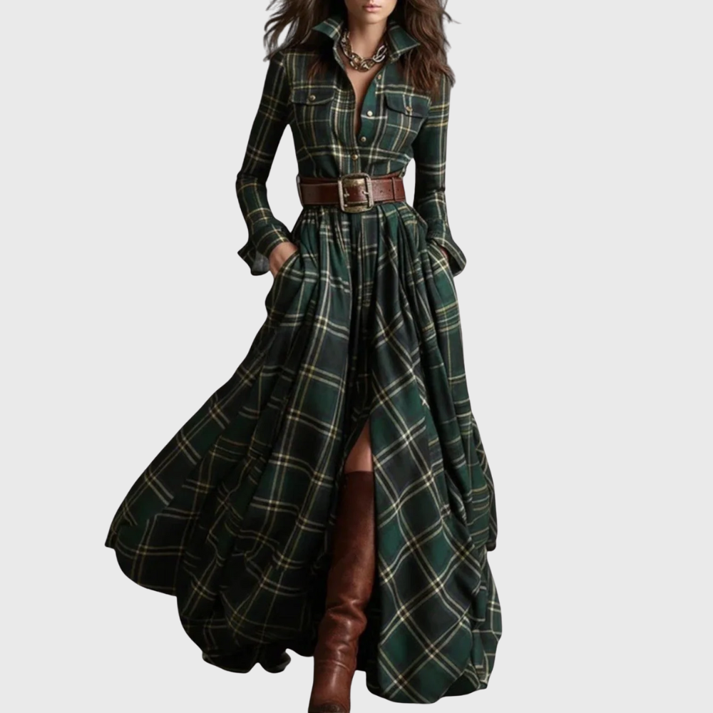 Bikki™ | Checked Maxi Dress