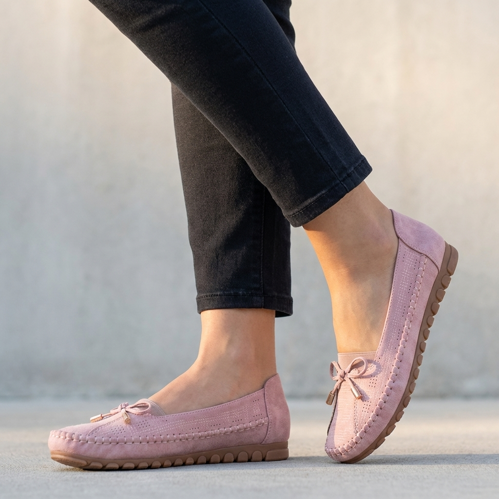 Madison | Women’s Orthopedic Perforated Bow Comfort Loafers