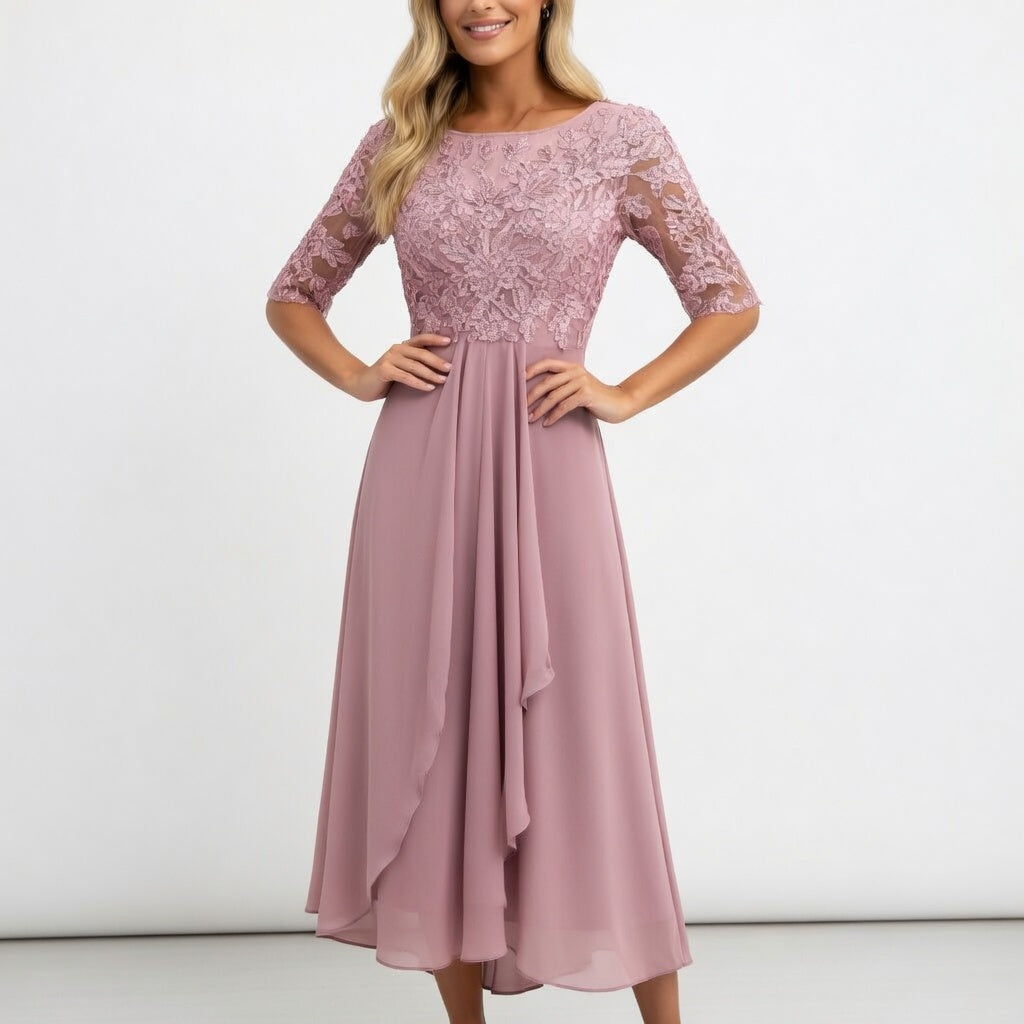 Midi lace dress - Timeless elegance for women