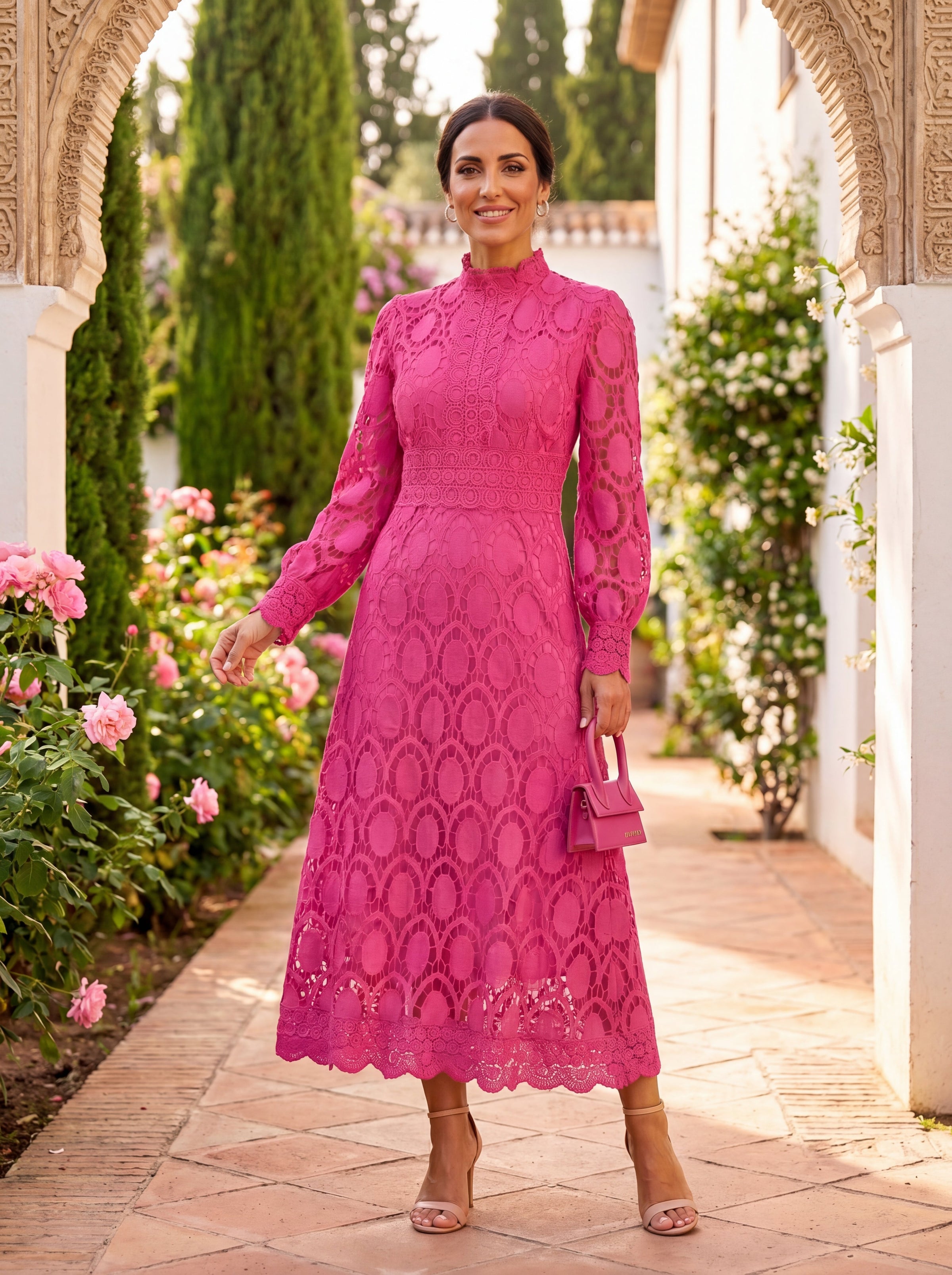 Carmona | Long Sleeve Turtleneck Dress