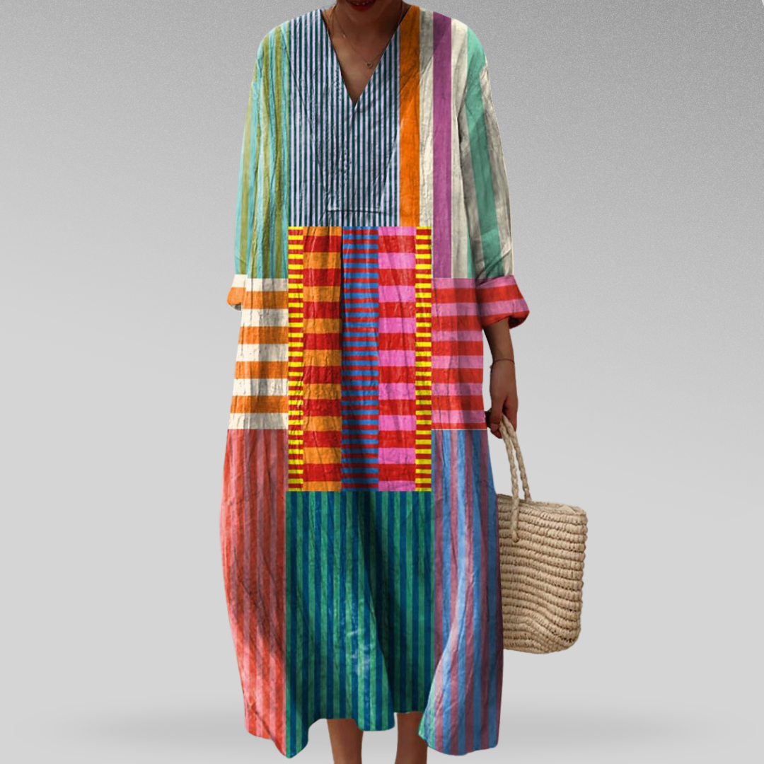 Lia™ | Elegant Geometric Dress