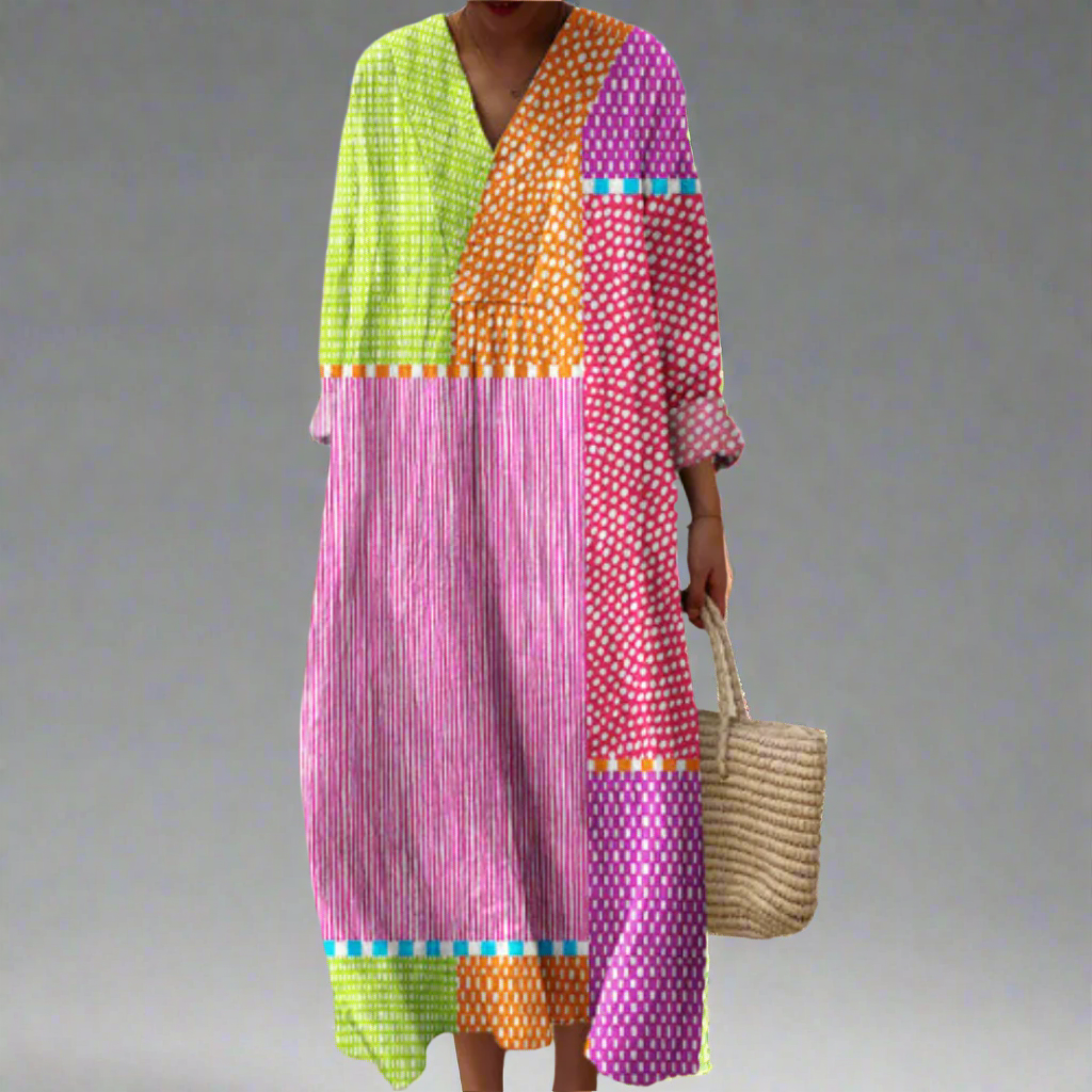 Evelyn | Geometric breezy dress