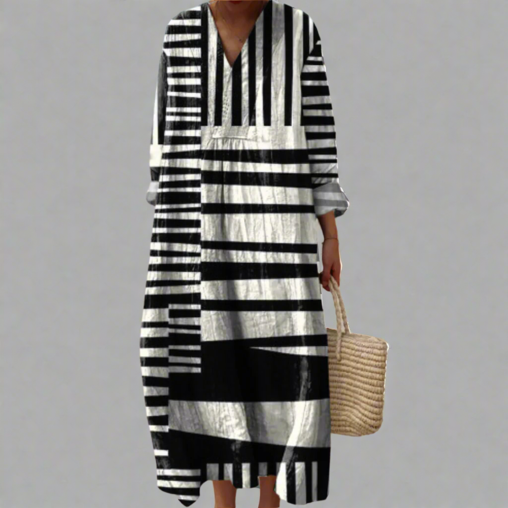 Olivia | Relaxed geometric dress
