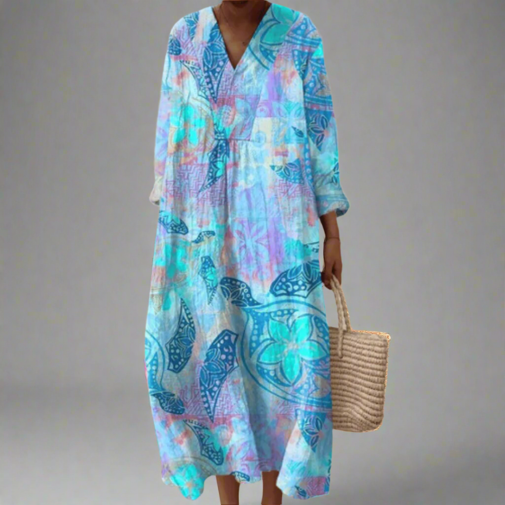 Amelia | Geometric relaxed dress