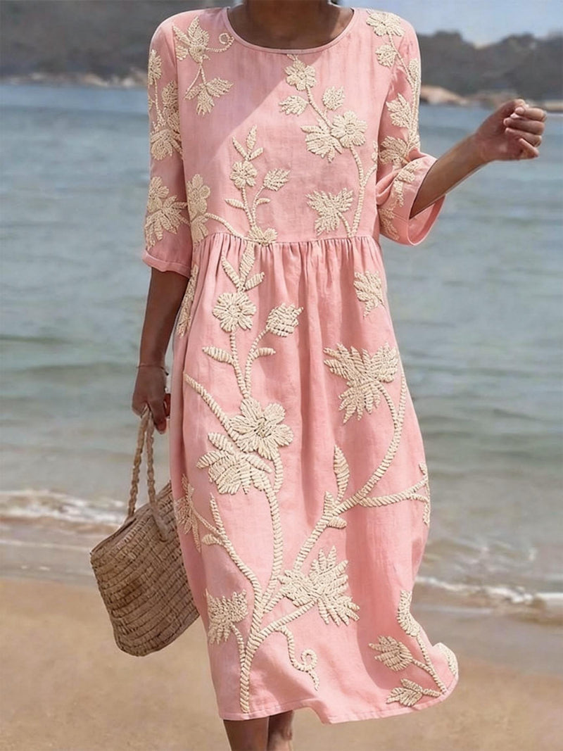 Women's Casual Dress with Floral Print