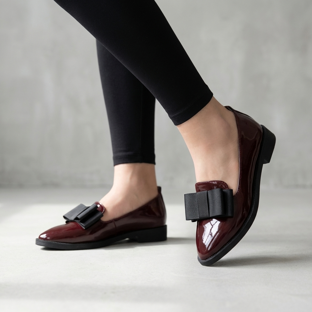 Lily | Women’s Orthopedic Pointed Toe Bow Detail Loafers