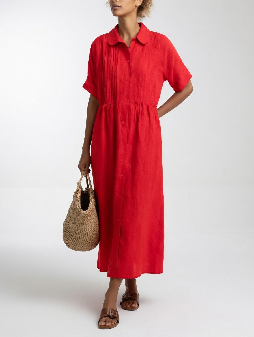 Lysandra™ - Breezy Summer Shirt Dress