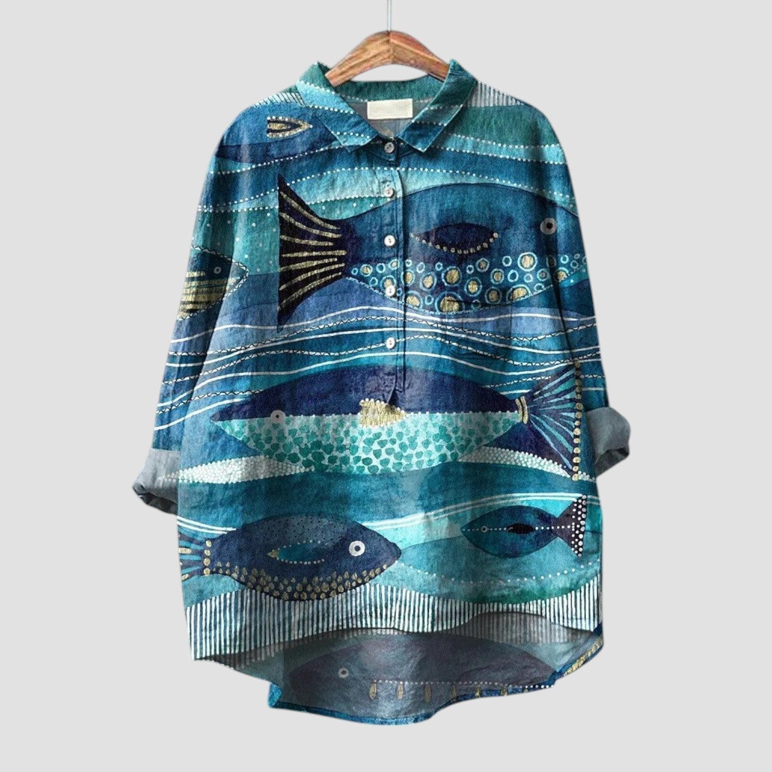 Azelra™ | 2025 – Ocean Drift Blouse