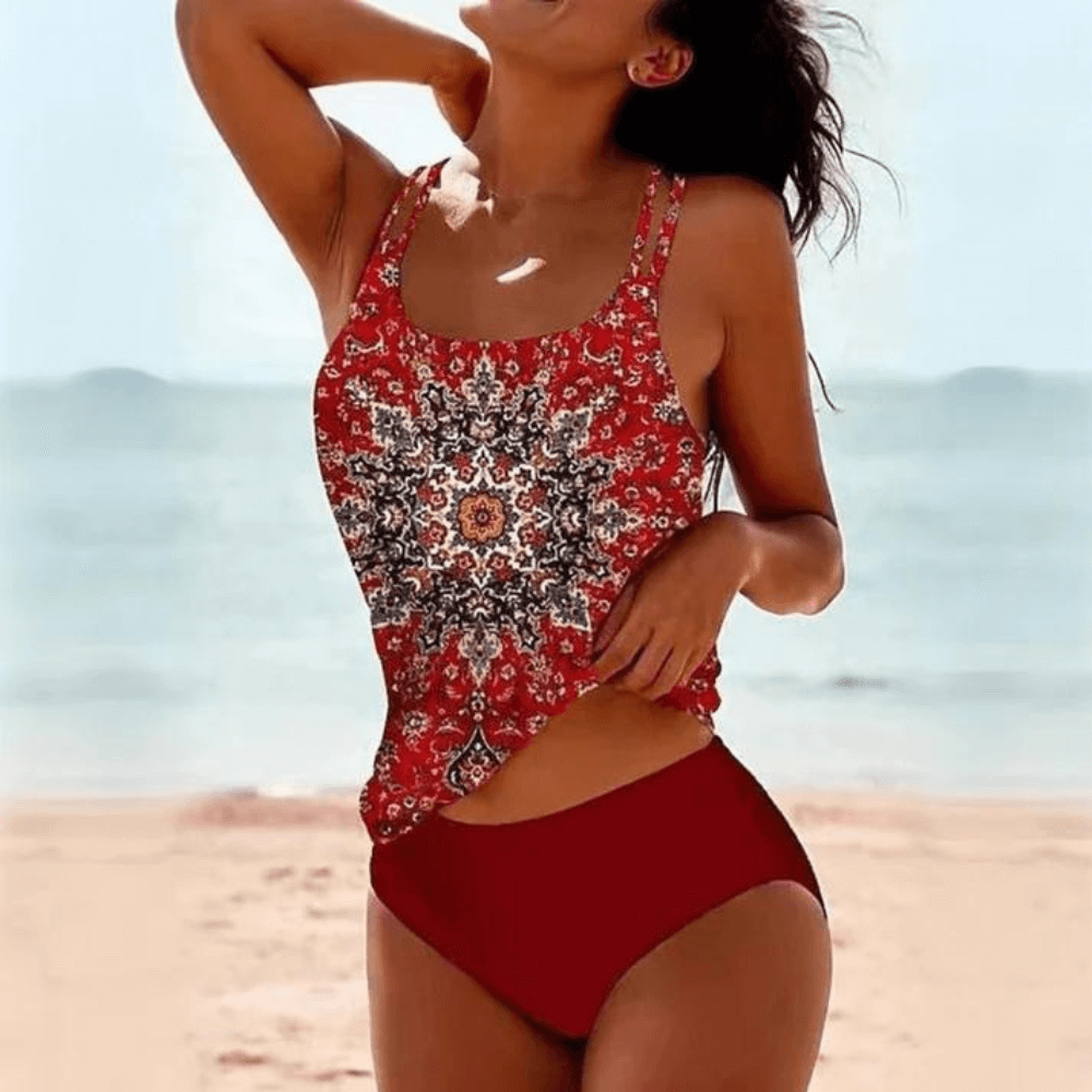 Ruby - Elegant Printed Swimsuit