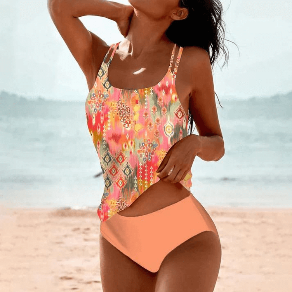 Ruby - Elegant Printed Swimsuit