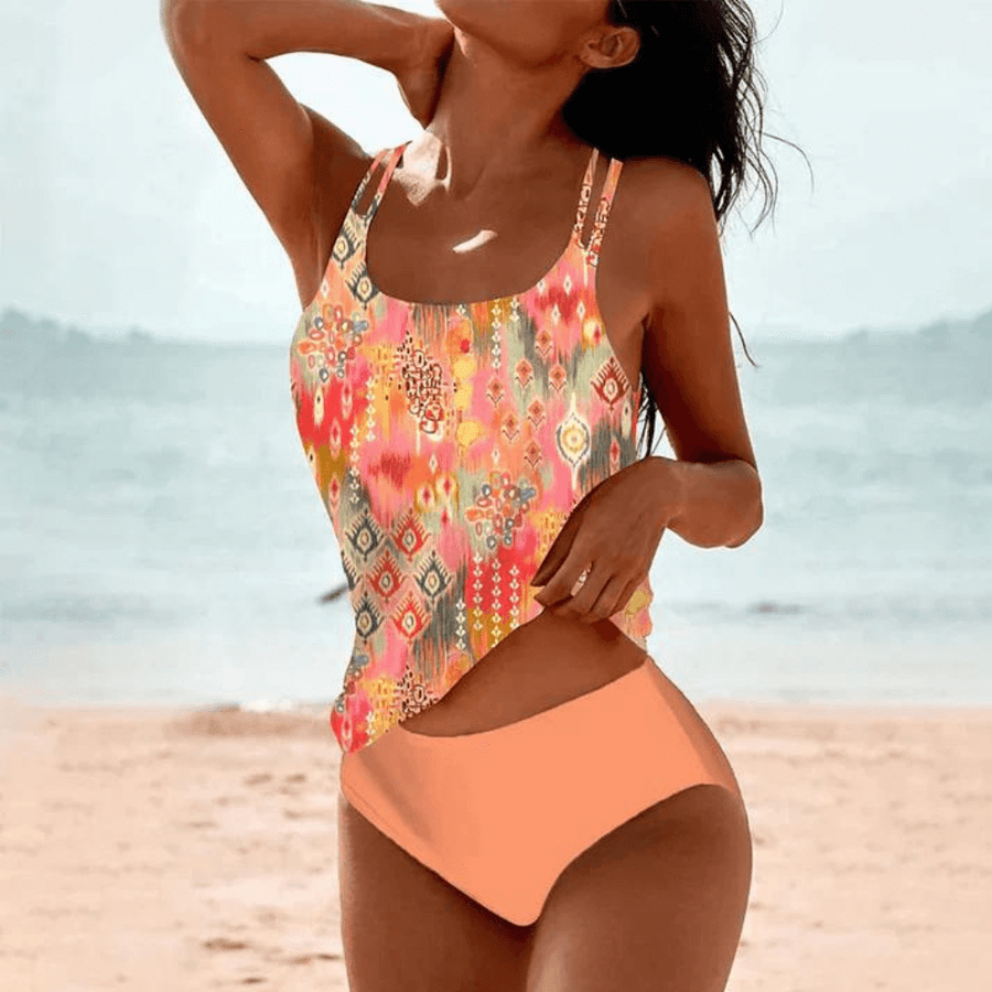 Ruby - Elegant Printed Swimsuit