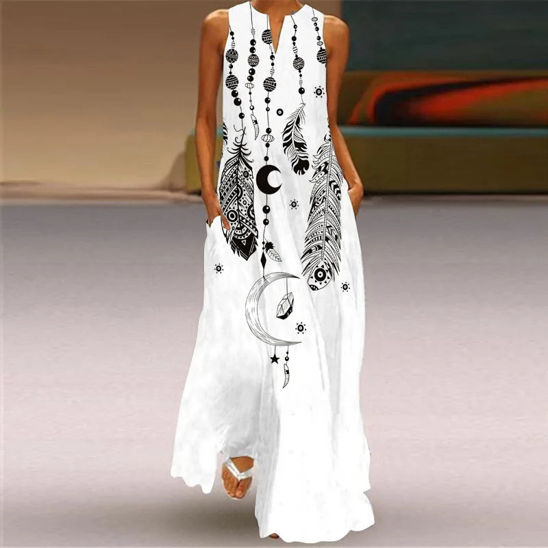 MONICA – BLOOM IN SILENCE MAXI DRESS