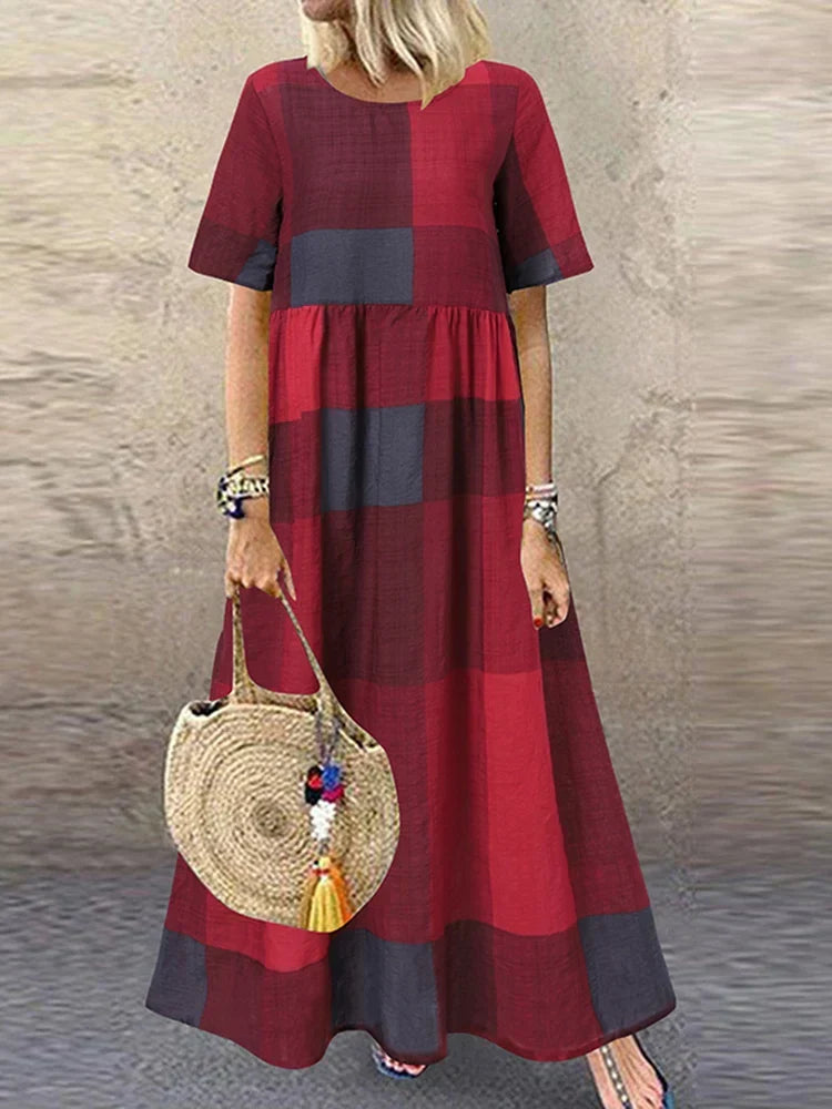 Elowen - Vibrant Print Maxi Dress