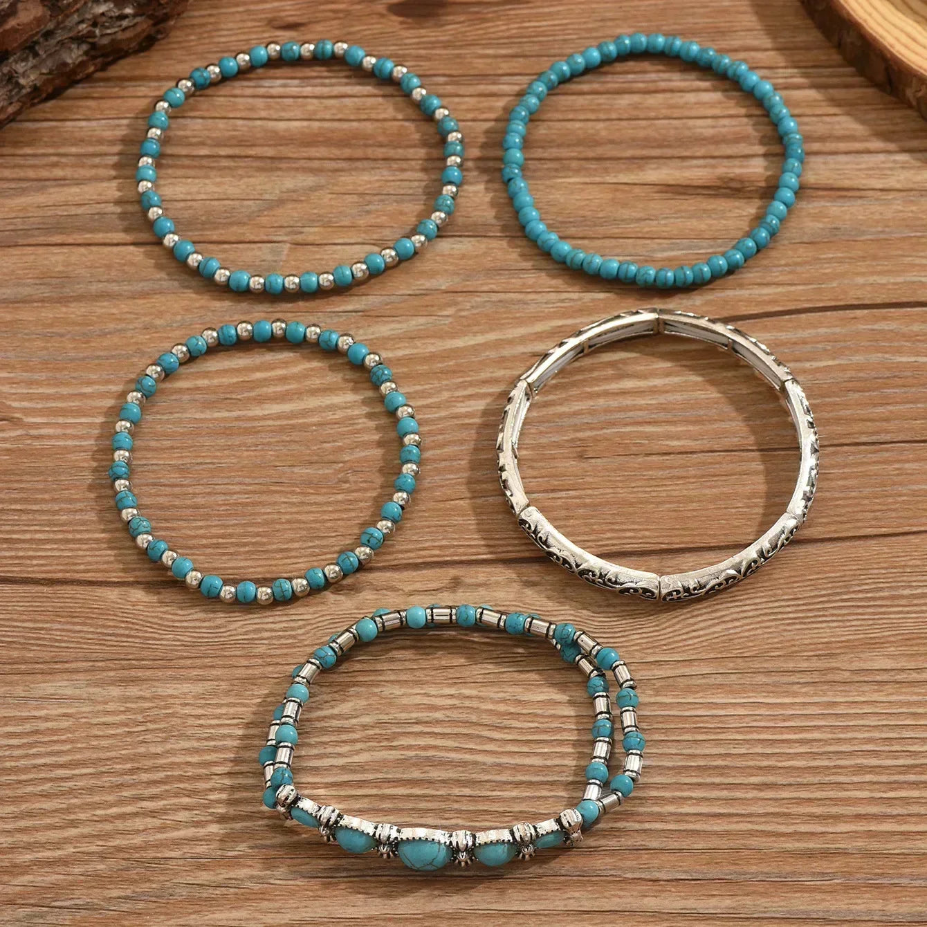 Maëlys™ | Refined Turquoise Multi-Strand Bracelet