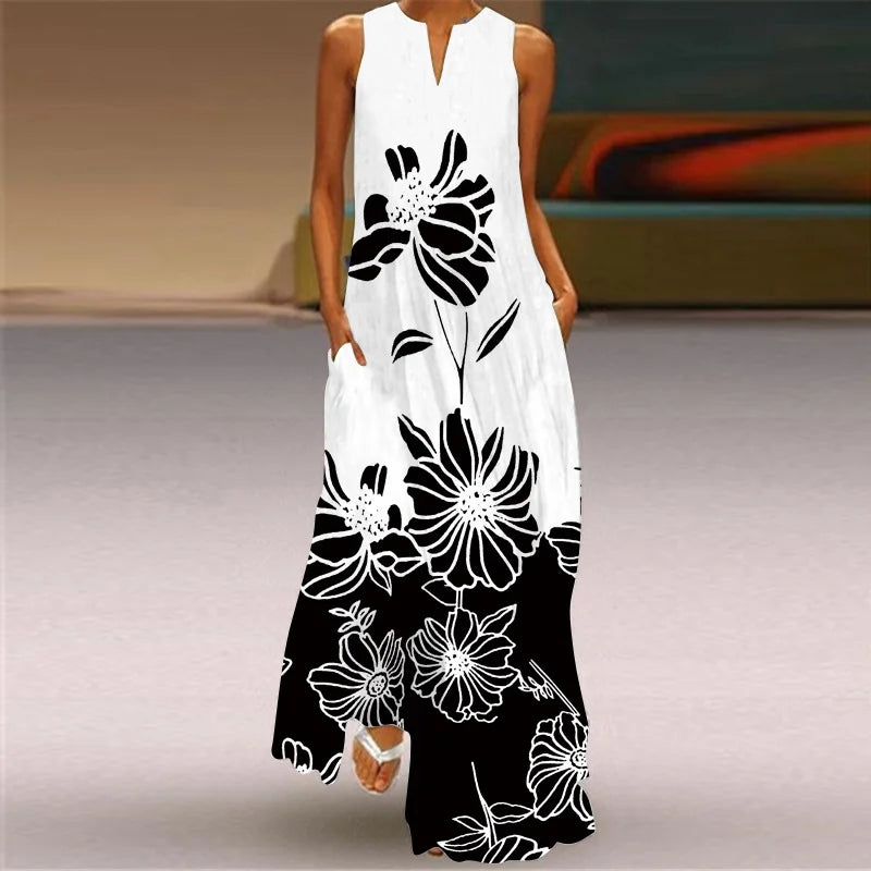 MONICA – BLOOM IN SILENCE MAXI DRESS