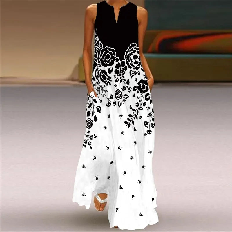 MONICA – BLOOM IN SILENCE MAXI DRESS