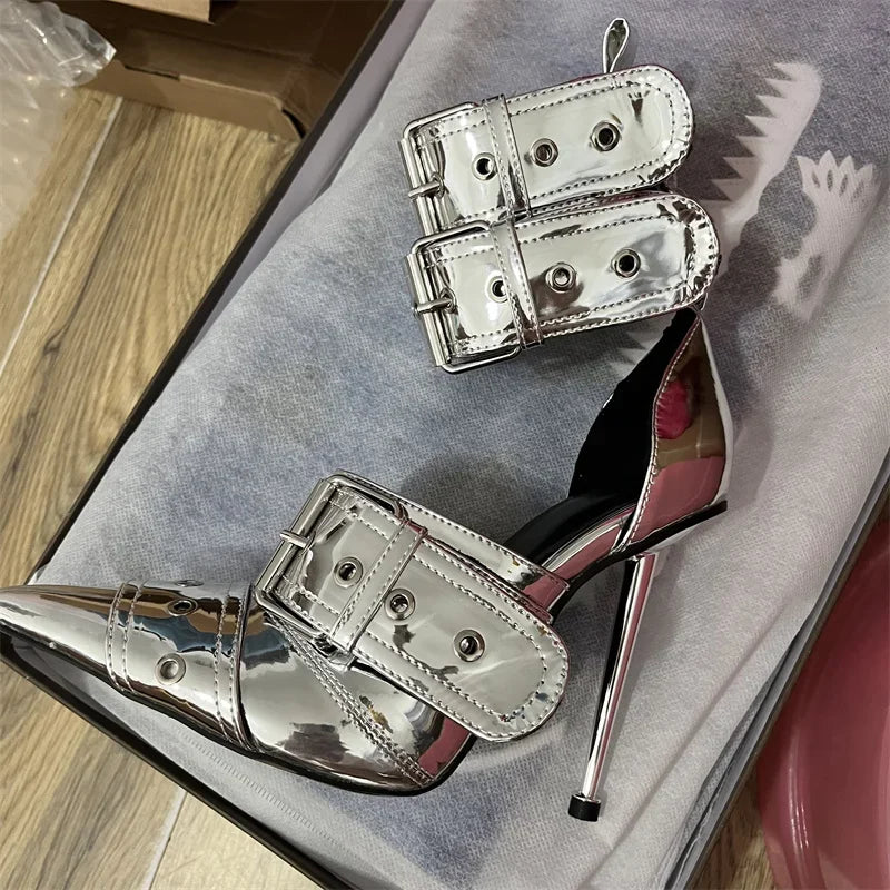 Rebel Chic Buckle Heels